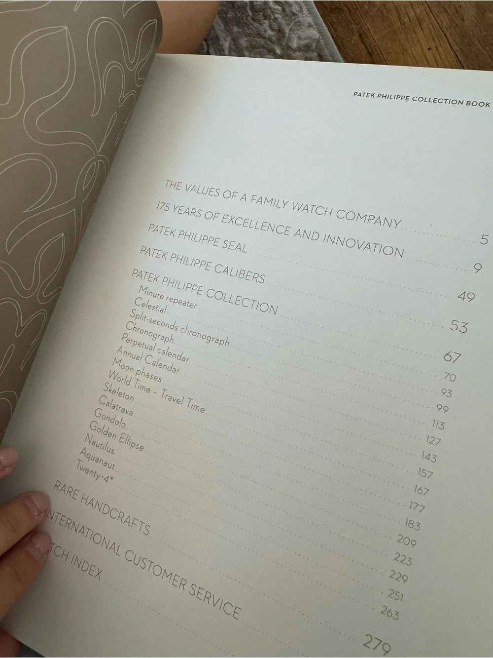 Patek Philippe Hardcover Collection Book in Brown and Ivory Volume 1
